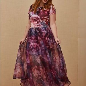 Torrid Floral Dress Skirt Formal Size 2 NWOT